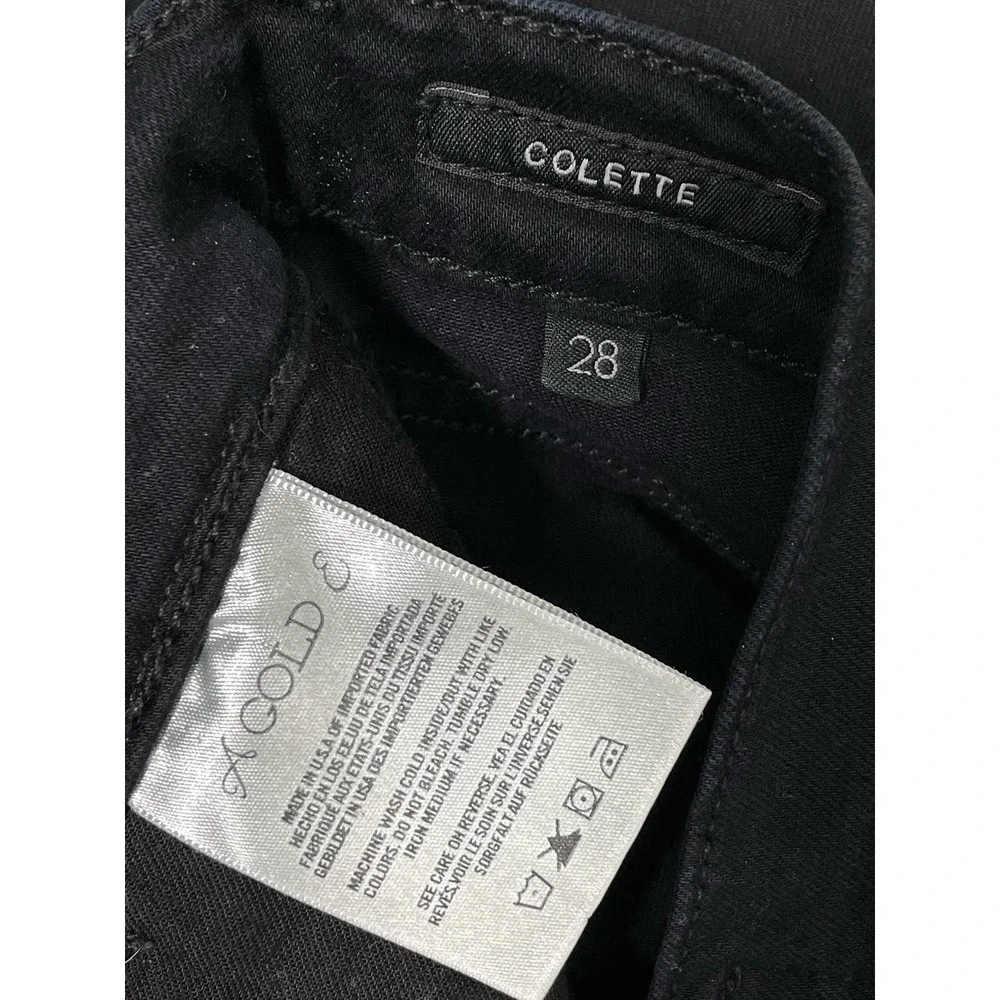 AGOLDE Collette Black Ankle Skinny Jeans | Size 28 - Picture 10 of 11